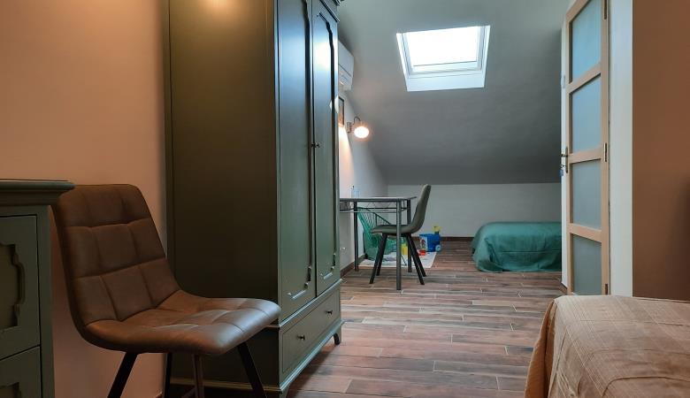 Chambre avec lit en 140cm et lit en 90cm