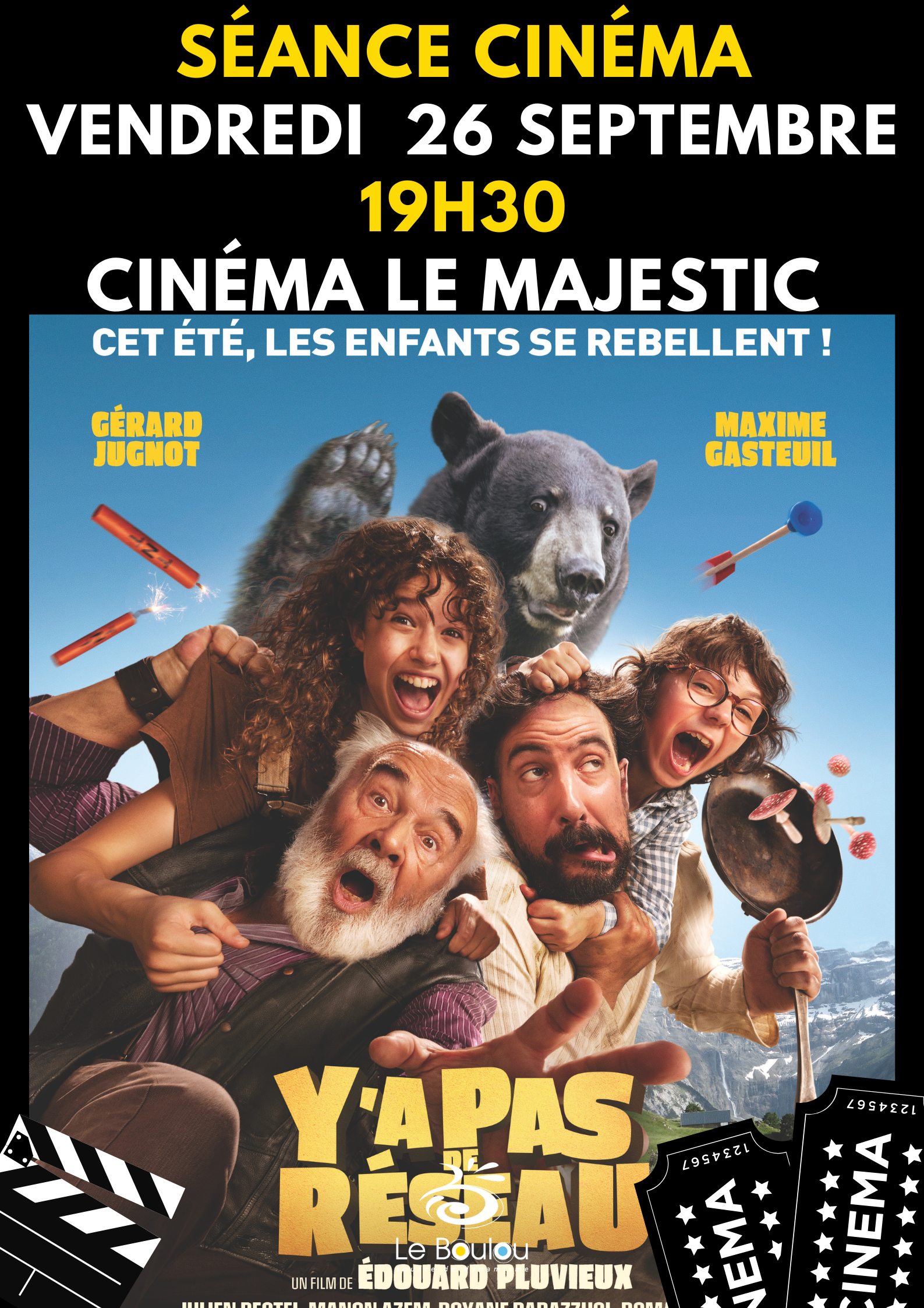 SÉANCE DE CINÉMA - Y-A-PAS DE RESEAU