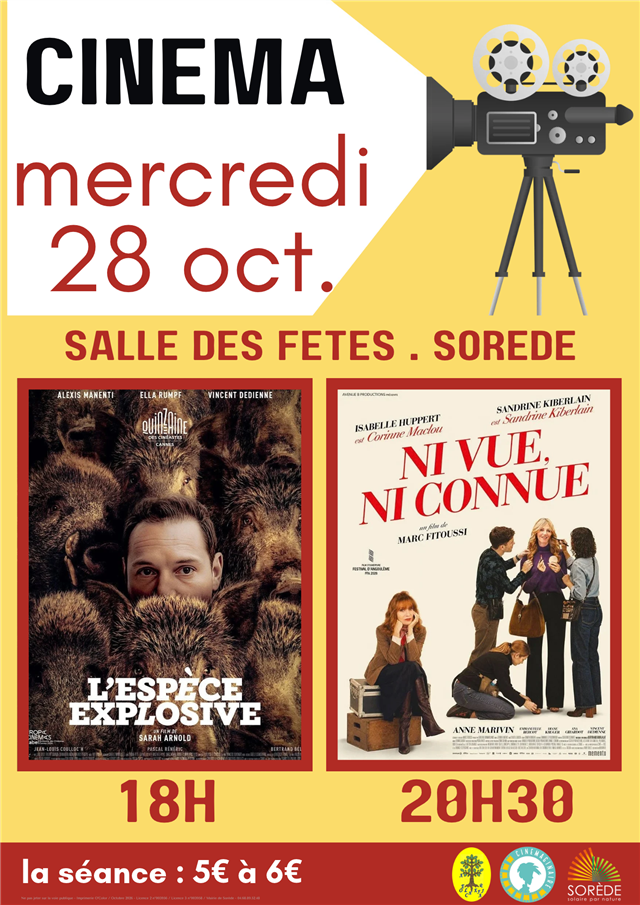 Seances de cinema: "L’espece explosive" et "ni vue ni connue"