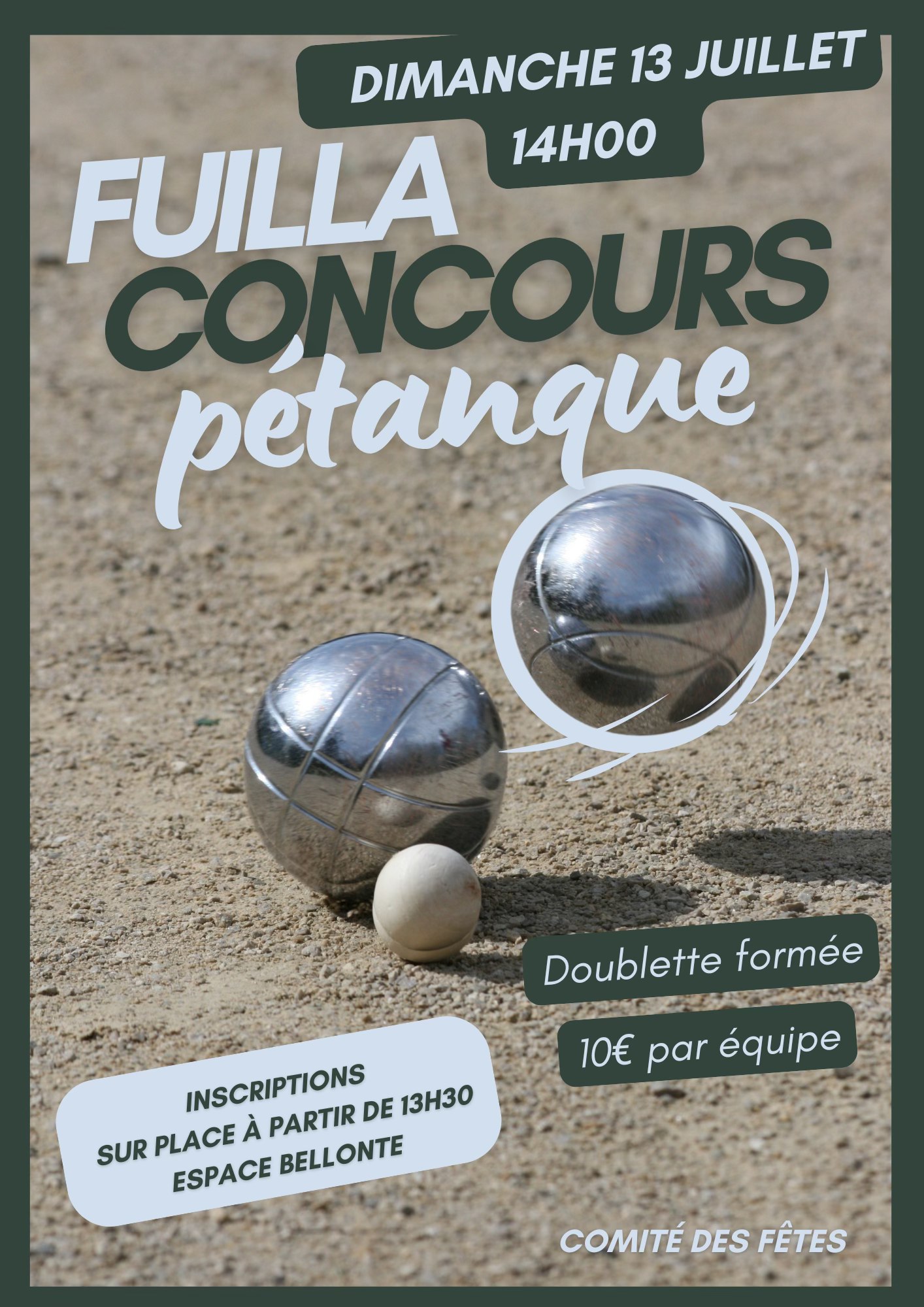 CONCOURS DE PÉTANQUE