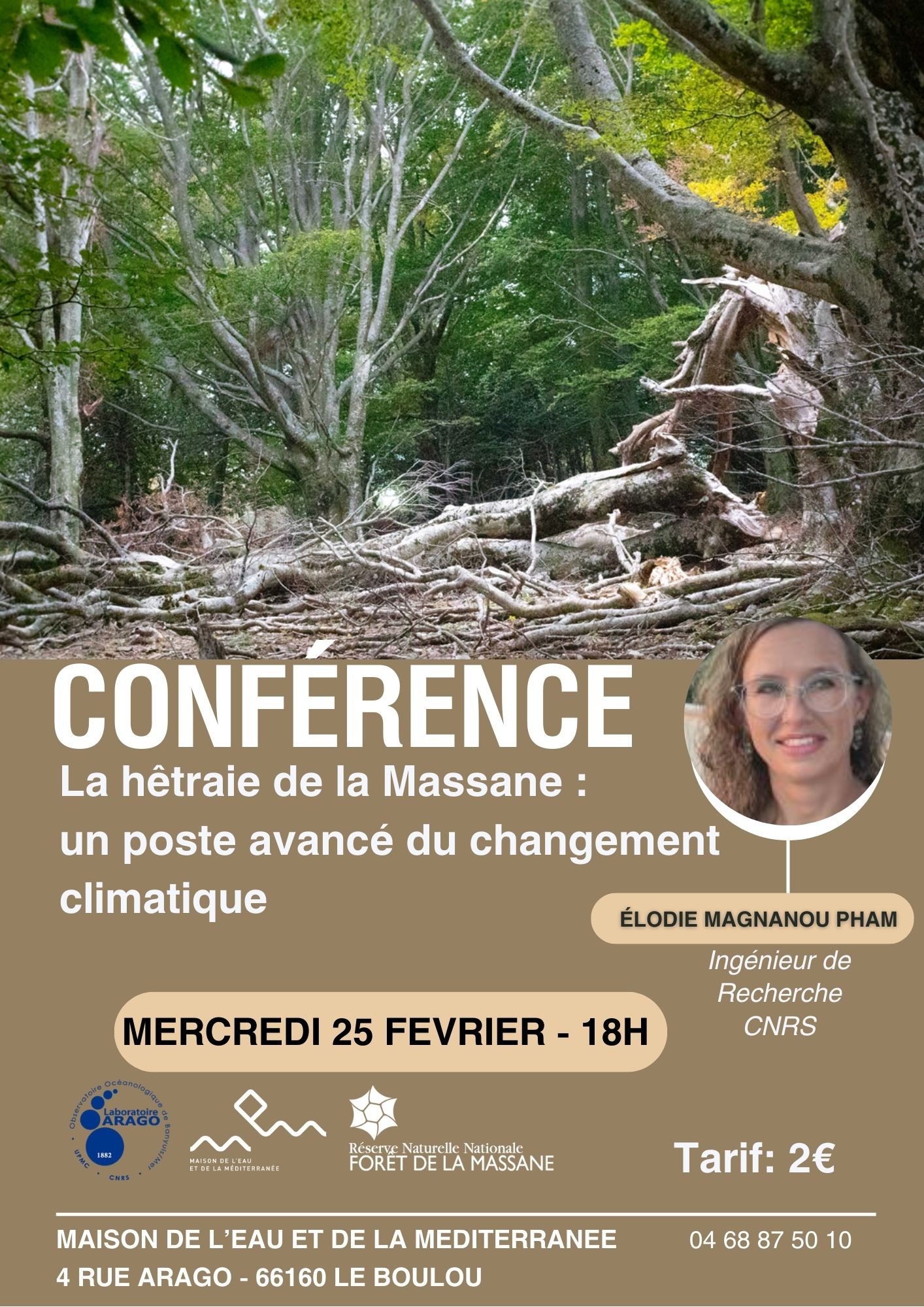 CONFÉRENCE "LA HÊTRAIE DE LA MASSANE " PAR ELODIE MAGNANOU PHAM