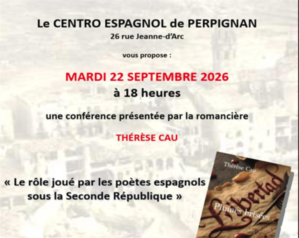 Centro espagnol - conférence de thérèse cau