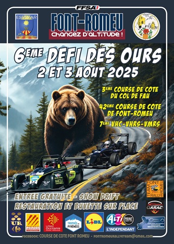42ÈME COURSE DE CÔTE AUTOMOBILE DE FONT-ROMEU: LE DÉFI DES OURS ÉPISODE VI