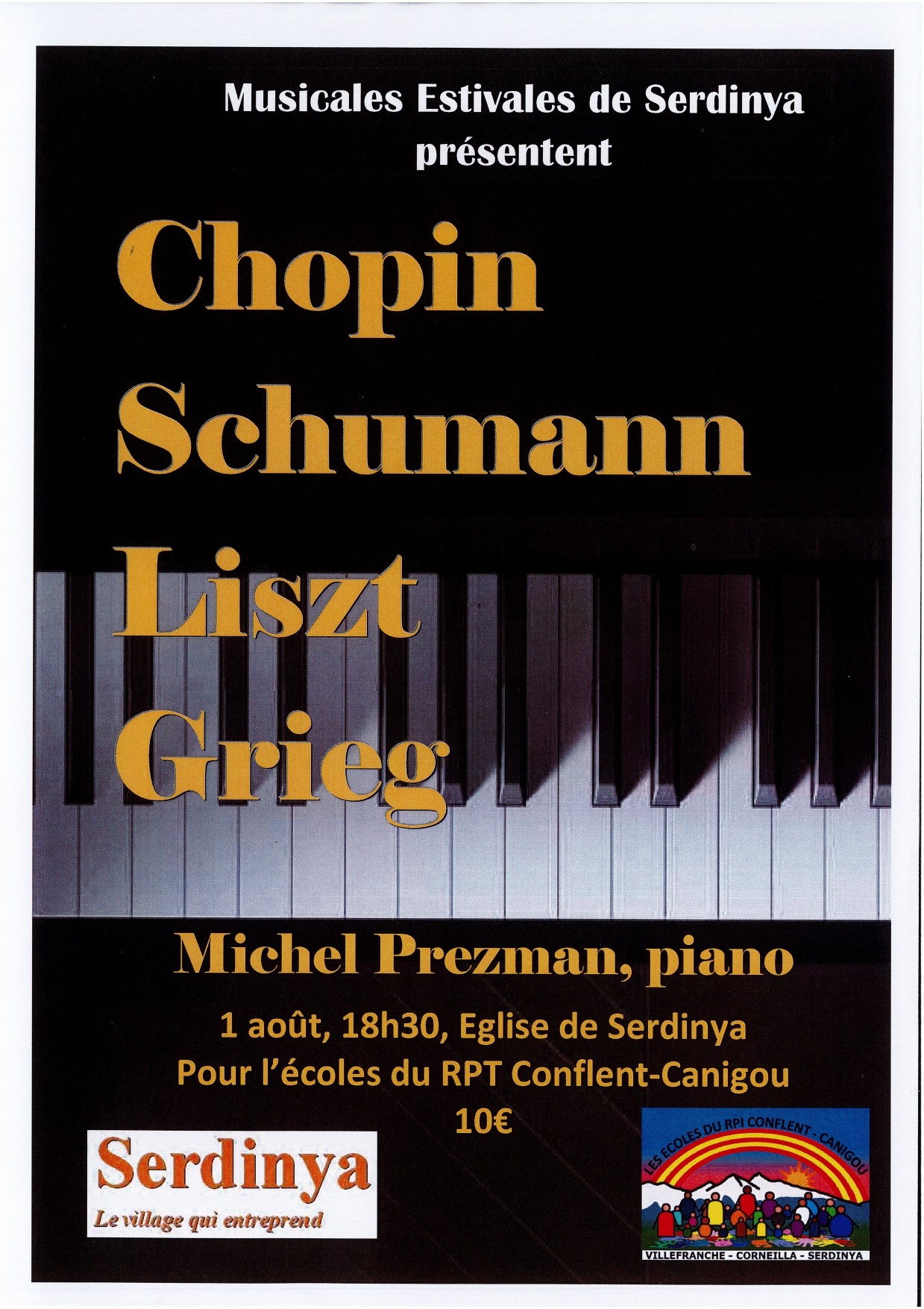 MUSICALES ESTIVALES DE SERDINYA : MICHEL PREZMAN PIANO