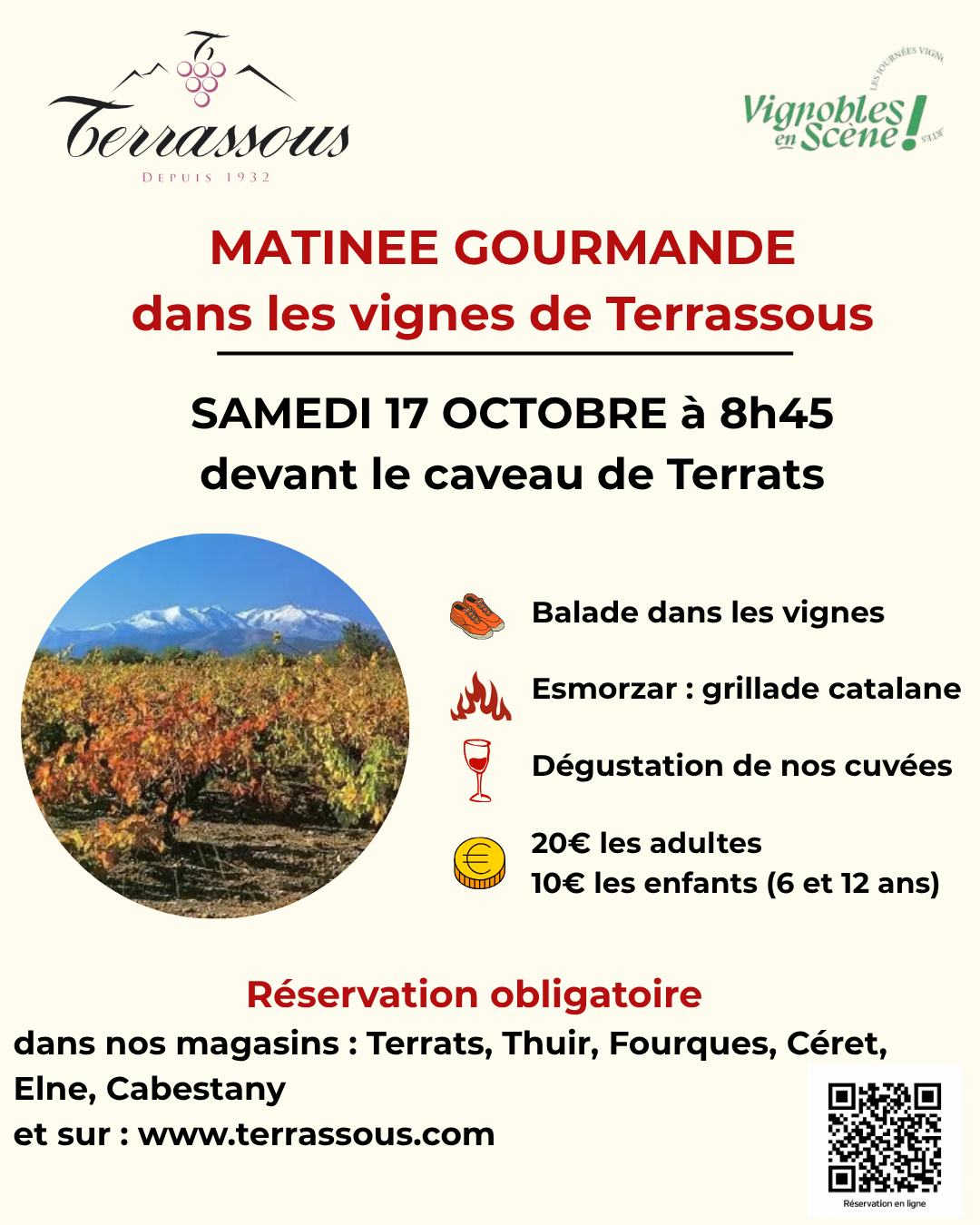 VIGNOBLES EN SCENE – MATINEE GOURMANDE CHEZ TERRASSOUS
