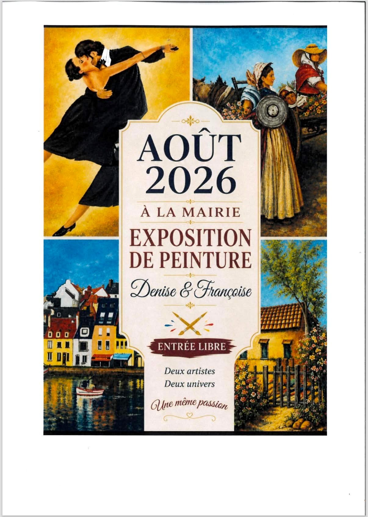 EXPOSITION DE PEINTURE : DENISE ET FRANÇOISE – LATOUR DE CAROL
