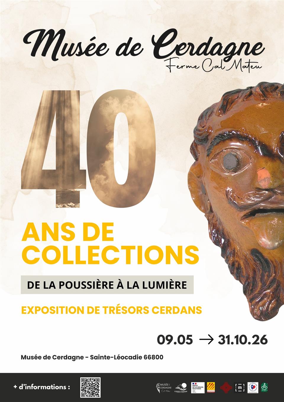 Exposition 40 ans de collections "de la poussière à la lumière"- musée de cerdagne