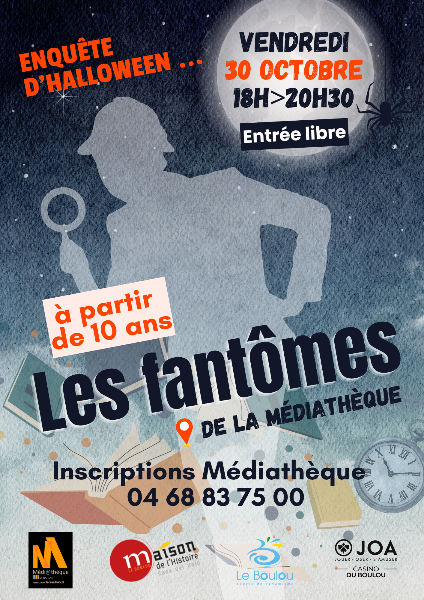 ENQUÊTE D’HALLOWEEN : LES FANTÔMES DE LA MÉDIATHÈQUE