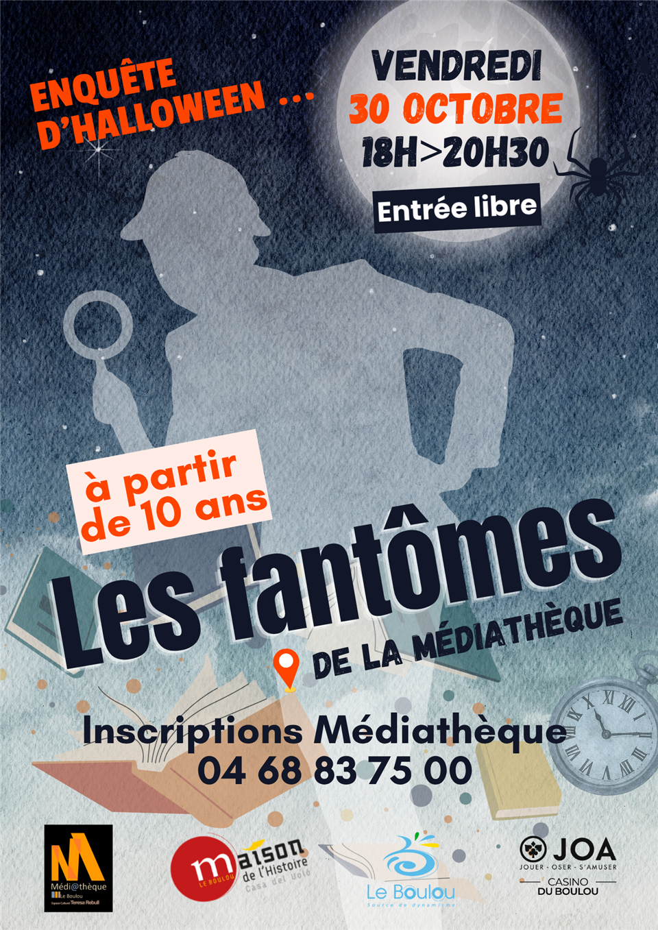 Enquête d’halloween: Les fantômes de la médiathèque