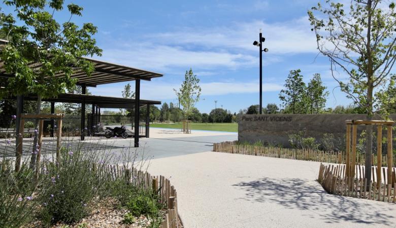 Parc Sant Vicens - Entrée côté avenue Jean Mermoz