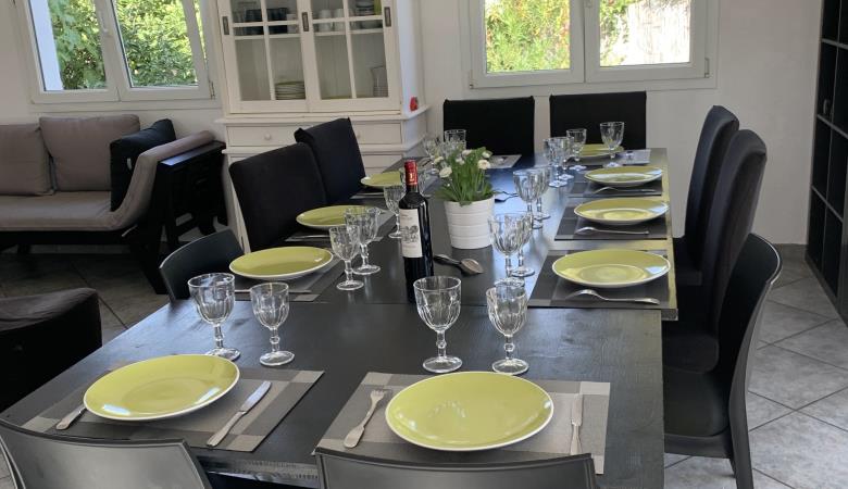 Espace repas 10 pers. villa Espace repas 10 pers. villa