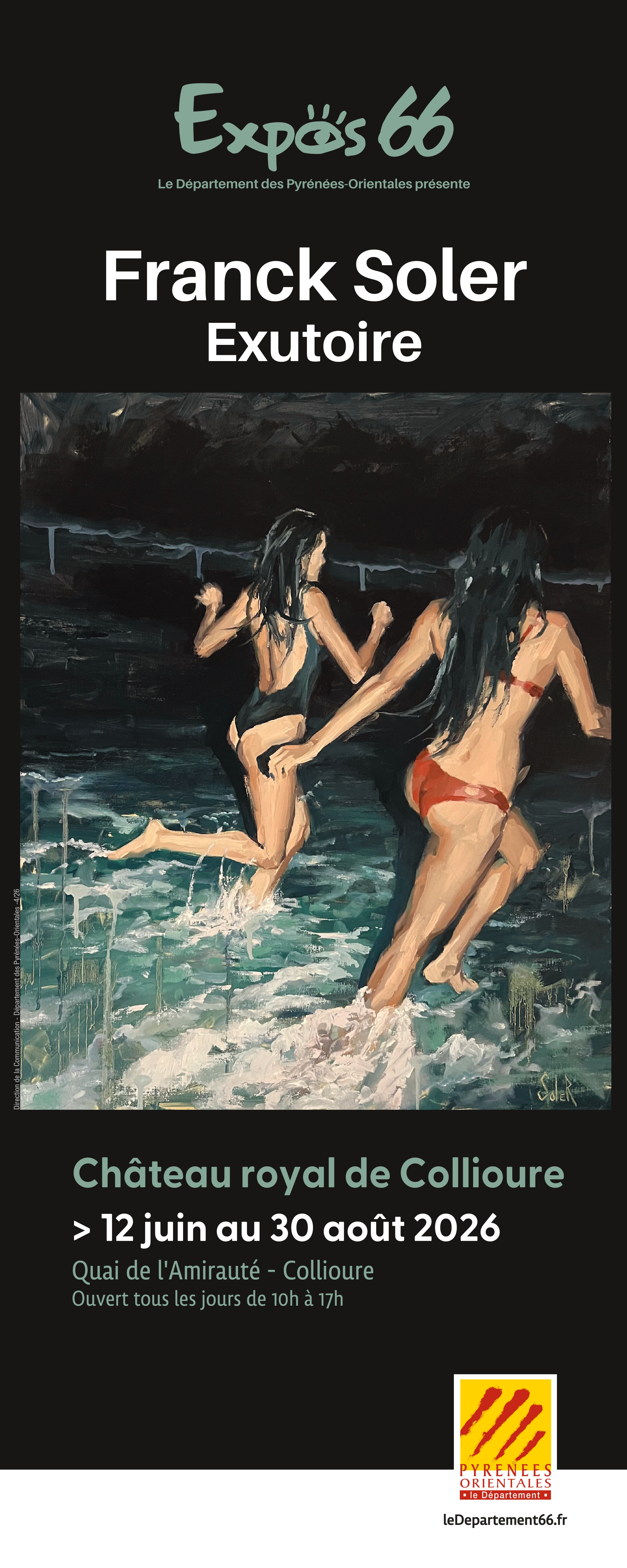Vernissage franck soler présente "exutoire" au château royal de Collioure