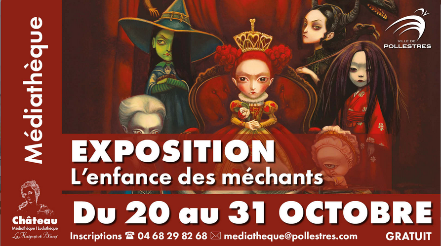 Exposition l’enfance des méchants, des vilaines et des affreux