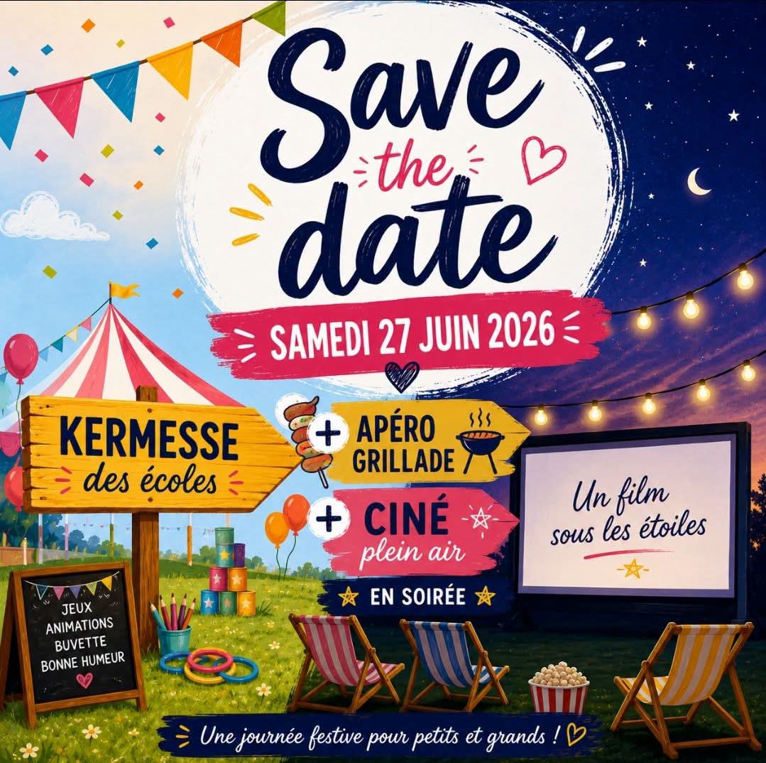 Save the date : Kermesse des écoles et cinéma plein air