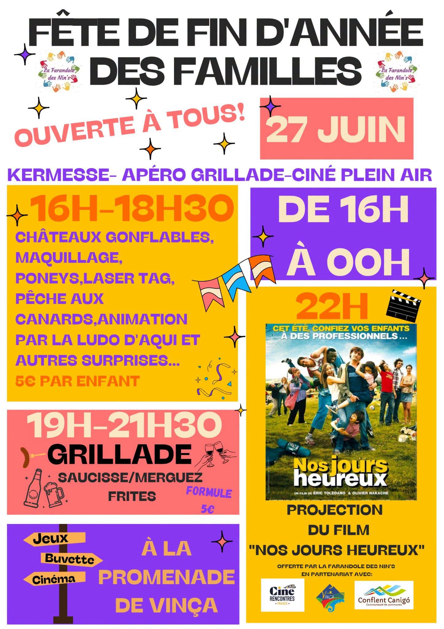 Fête de fin d’année des familles