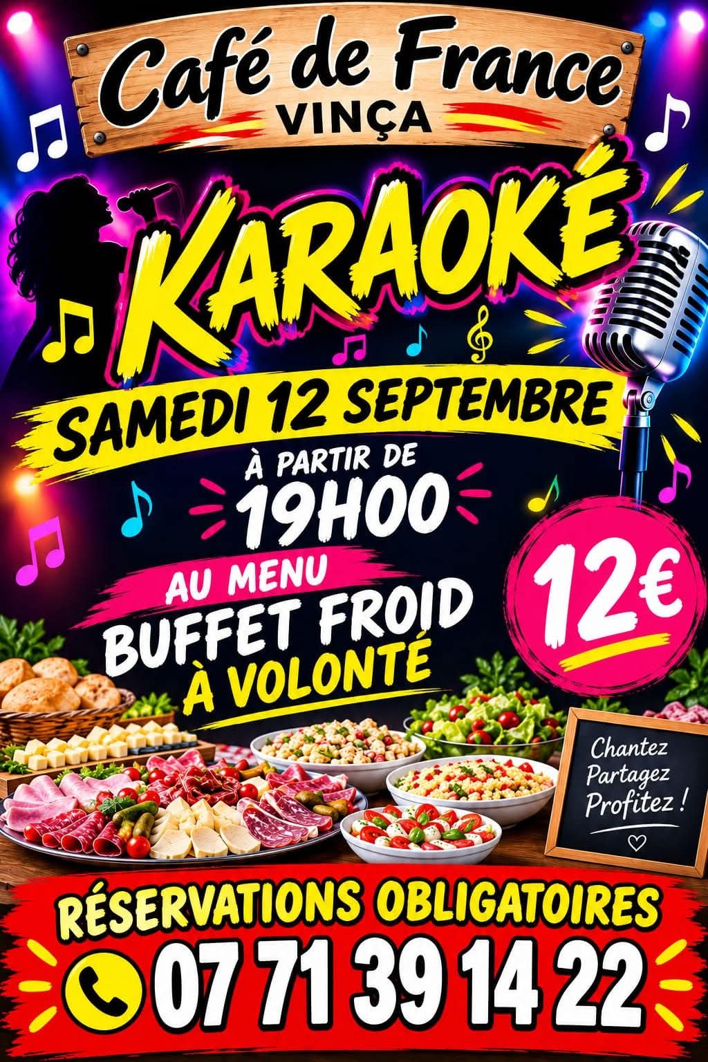 Soirée karaoké au café de france