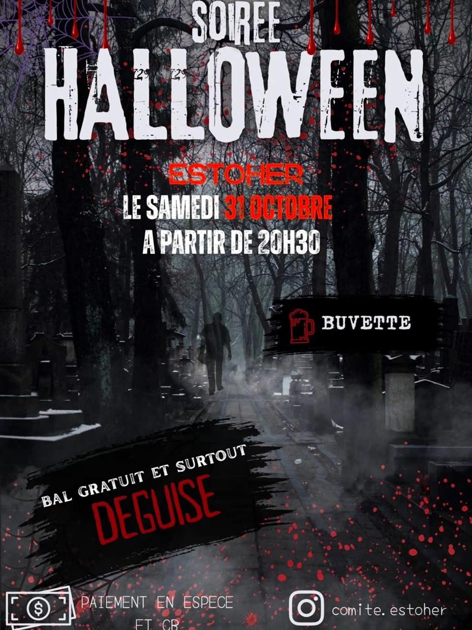 Soirée halloween à Estoher