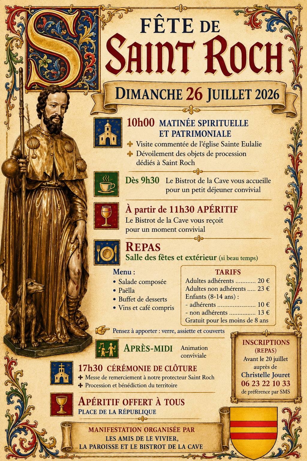 Fête de la saint roch - Le Vivier