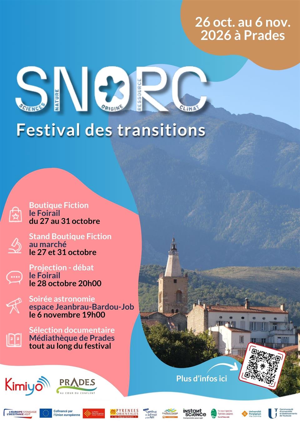 Festival sciences, nature, origine, ressource, climat (snorc)