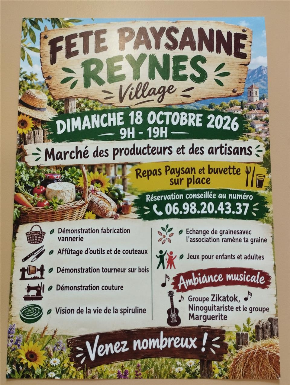 Fête paysanne à Reynès