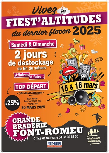 BRADERIE LES FIEST’ALTITUDES DU DERNIER FLOCON