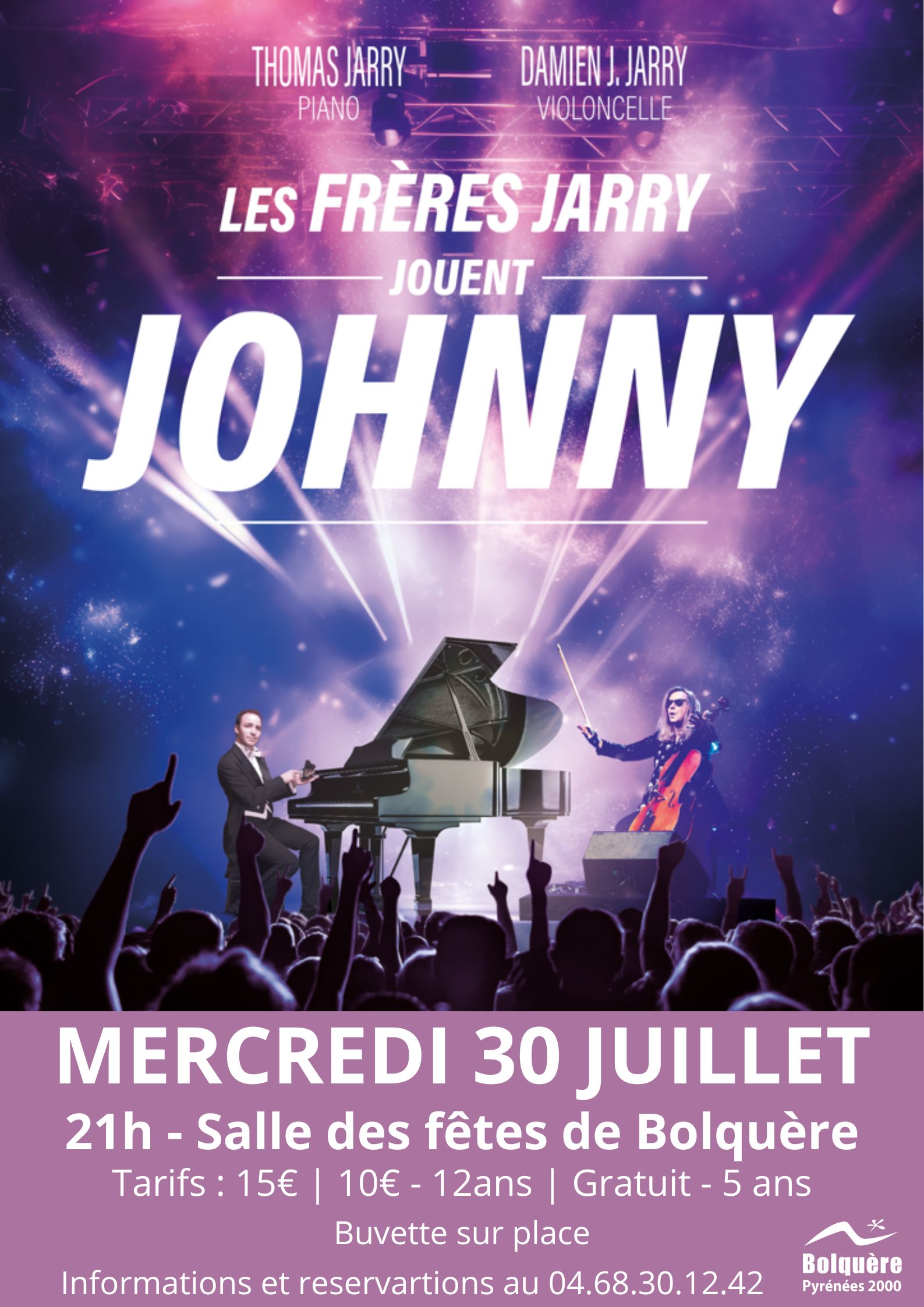 UN ÉTÉ EN MUSIQUES À BOLQUÈRE : LES FRÈRES JARRY JOUENT JOHNNY