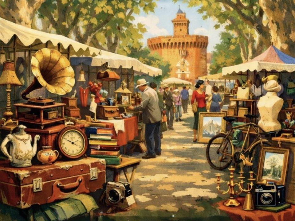 Marché à la brocante