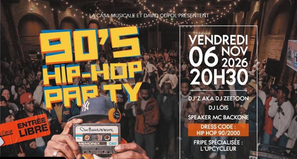 90's hip hop party - casa musicale