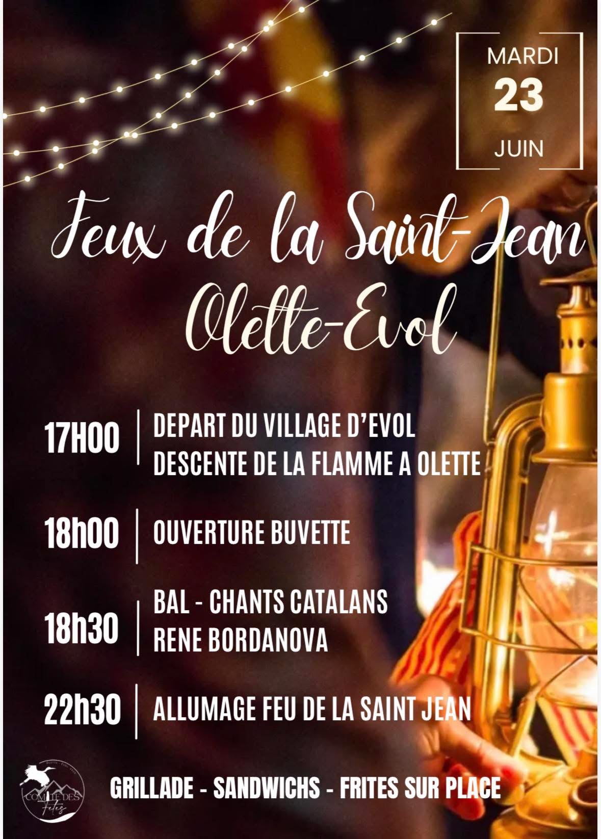 FEU DE LA SAINT-JEAN OLETTE-ÉVOL