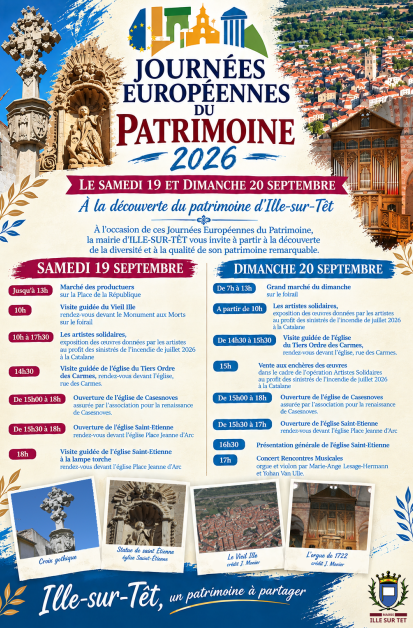 Journées européennes du patrimoine à Ille-sur-Têt