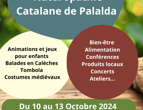 FESTIVAL MÉDIÉVAL DE NATUROPATHIE CATALANE DE PALALDA Du 10 au 13 oct 2024