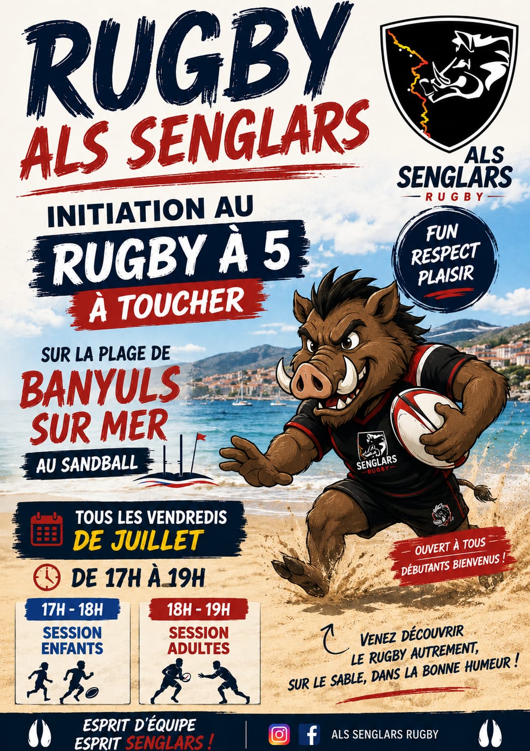 Initiation rugby à toucher