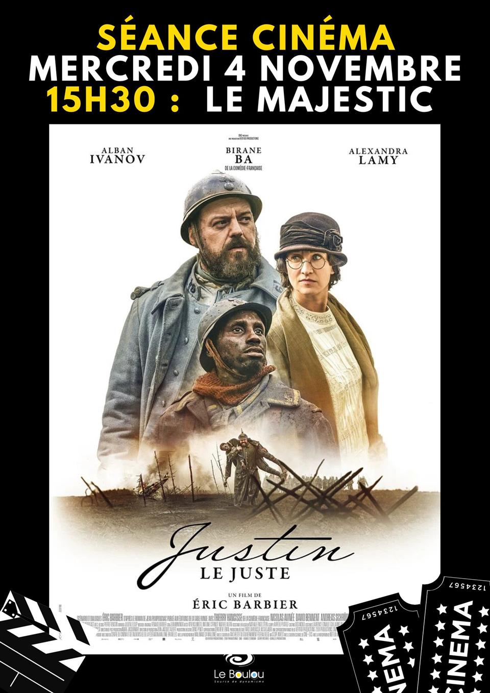 Séance cinéma "justin le juste"