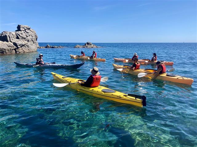 Balade encadree avec vermeille kayak