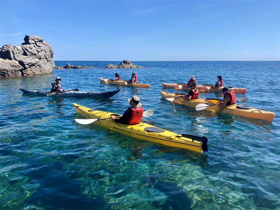Balade encadree avec vermeille kayak