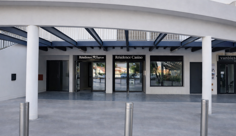 L'entrée de la résidence