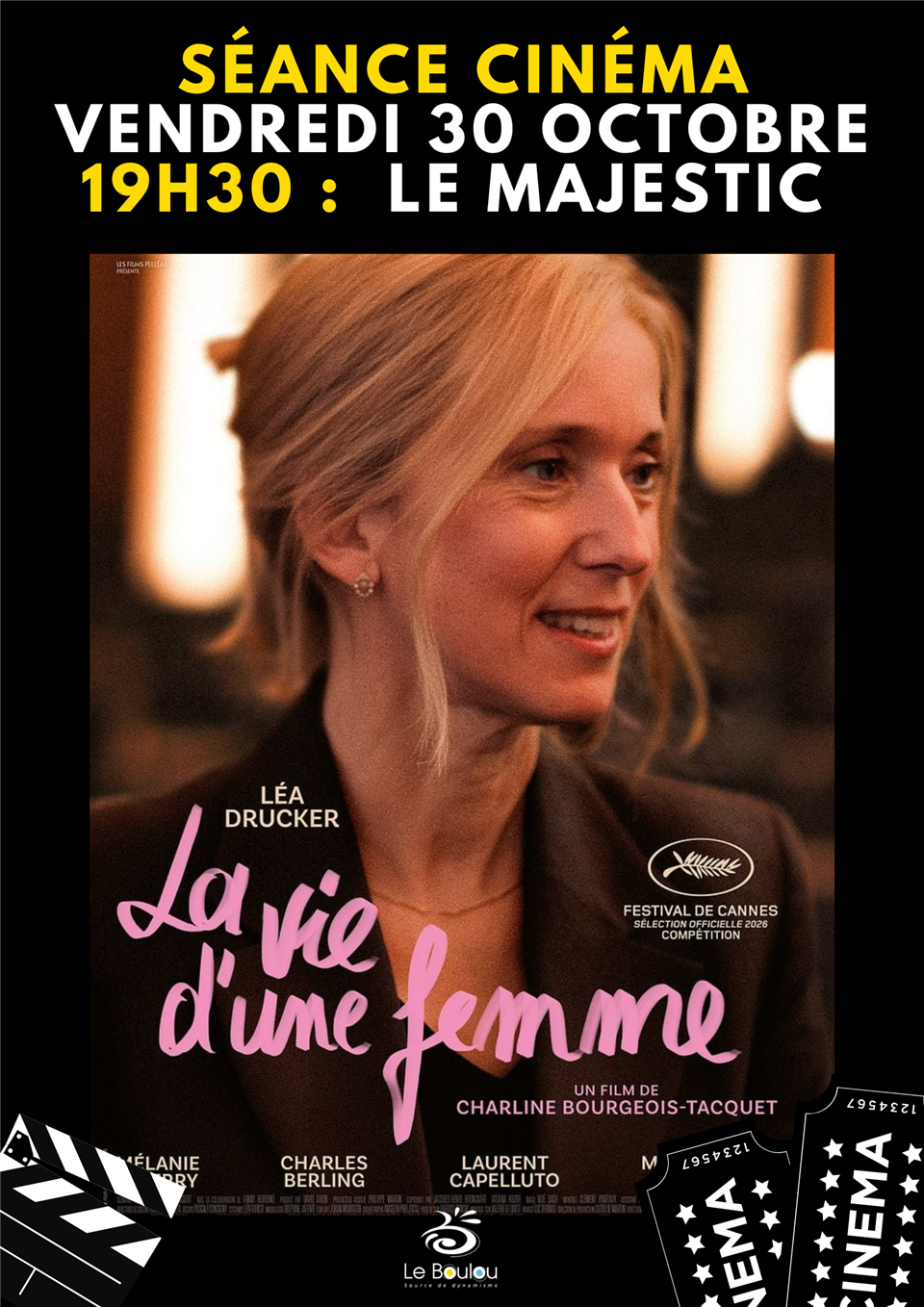 Séance de cinéma "la vie d’une femme"