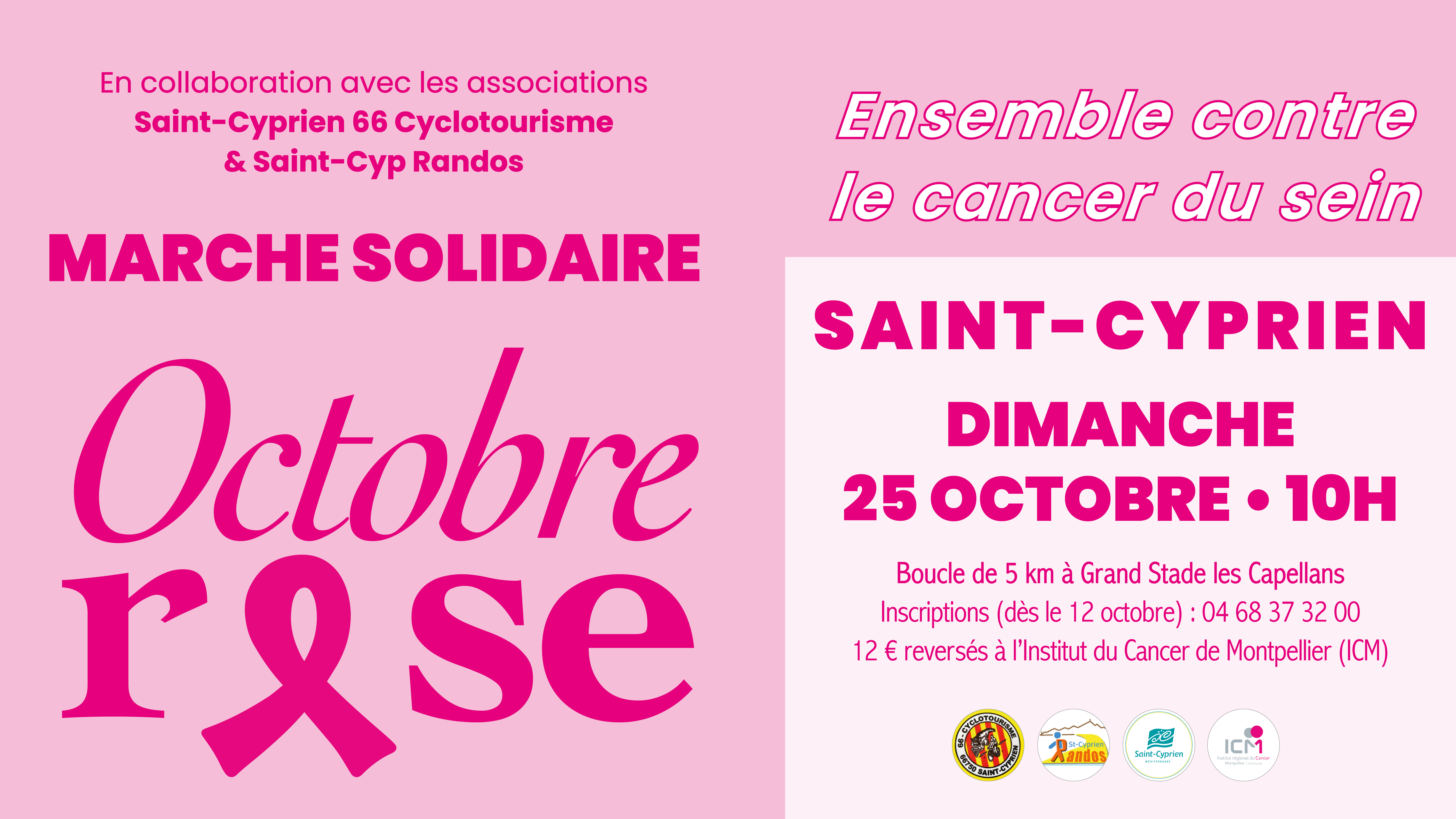 MARCHE SOLIDAIRE POUR OCTOBRE ROSE