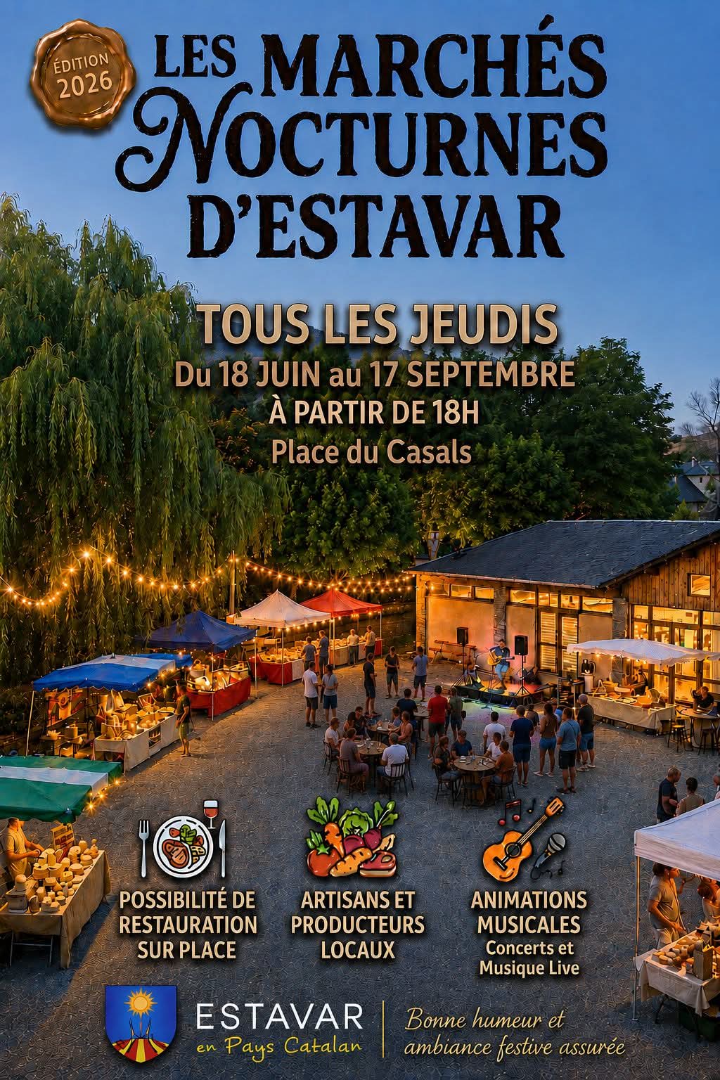 LES MARCHÉS NOCTURNES D&rsquo;ESTAVAR