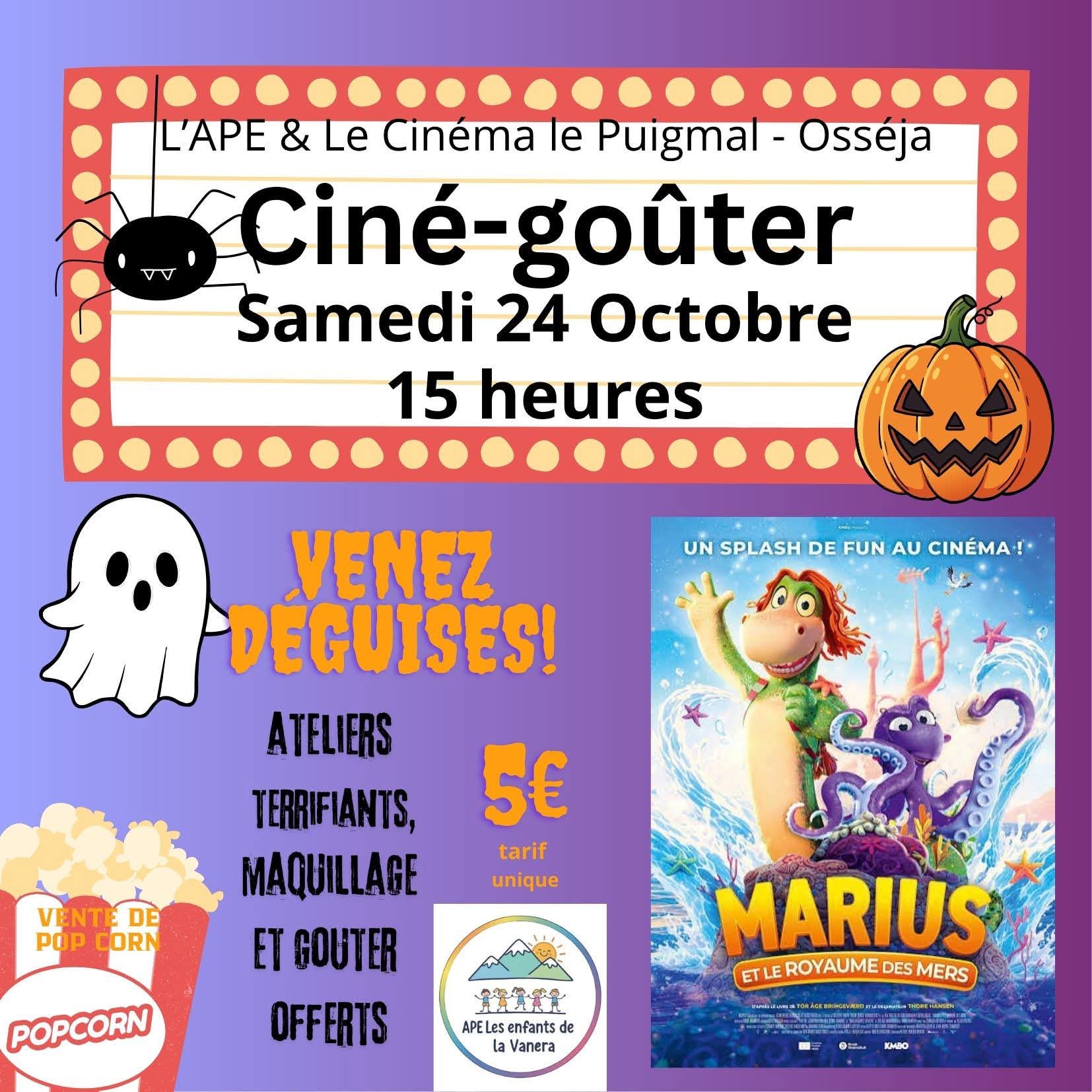 CINÉMA OSSÉJA – CINÉ GOÛTER – MARIUS ET LE ROYAUME DES MERS