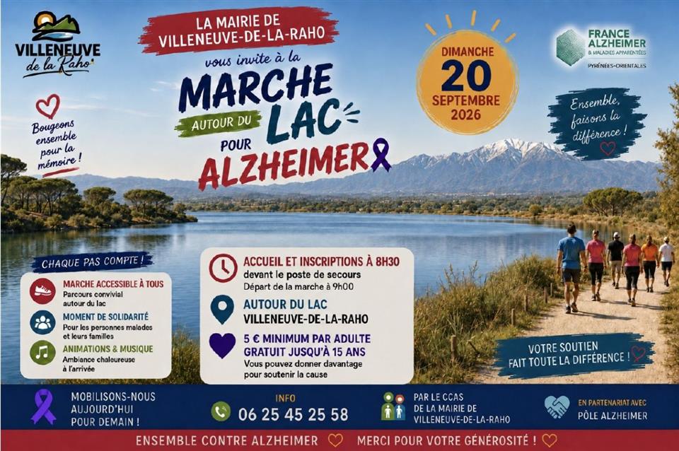 Marche autour du lac pour alzheimer