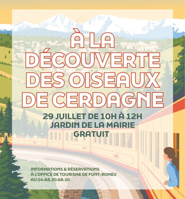 À la découverte des oiseaux de cerdagne - mercredi 29 juillet