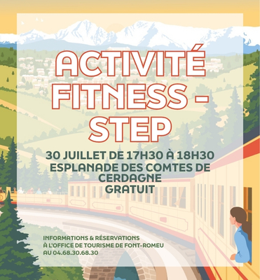 Activité fitness step - jeudi 30 juillet