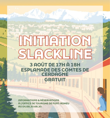 Initiation slackline - lundi 3 août
