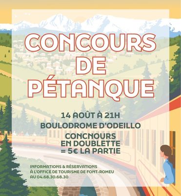 CONCOURS DE PÉTANQUE – 14 AOÛT