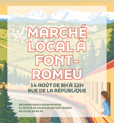 MARCHÉ LOCAL DE FONT-ROMEU – VENDREDI 14 AOÛT