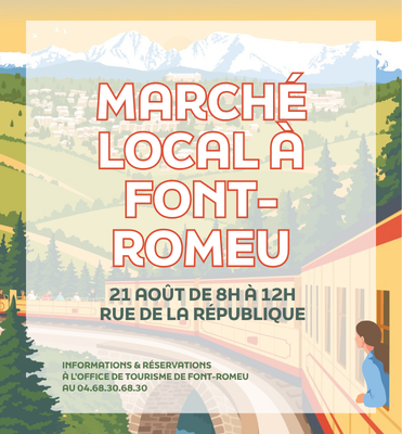 MARCHÉ LOCAL DE FONT-ROMEU – VENDREDI 21 AOÛT