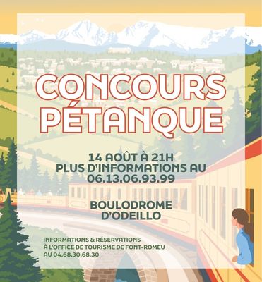 CONCOURS DE PÉTANQUE – 14 AOÛT