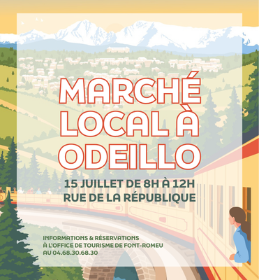MARCHÉ LOCAL À ODEILLO – MERCREDI 15 JUILLET