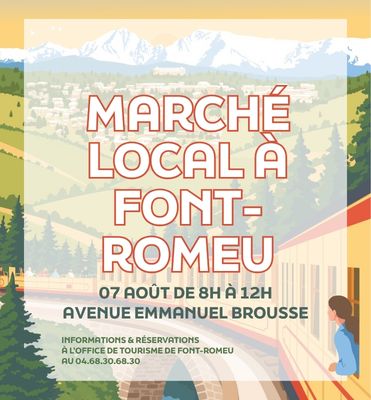 MARCHÉ LOCAL DE FONT-ROMEU – VENDREDI 7 AOÛT